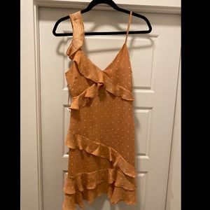 Orange ruffled star dress